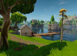 Fortnite Search Between a Bench, Ice Cream Truck, and a Helicopter Location